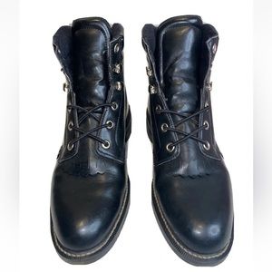 Justin Boots Black Lace Up Women’s Boots